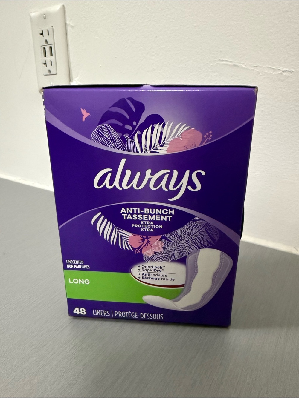 Always Long Panty Liners – 48 Count